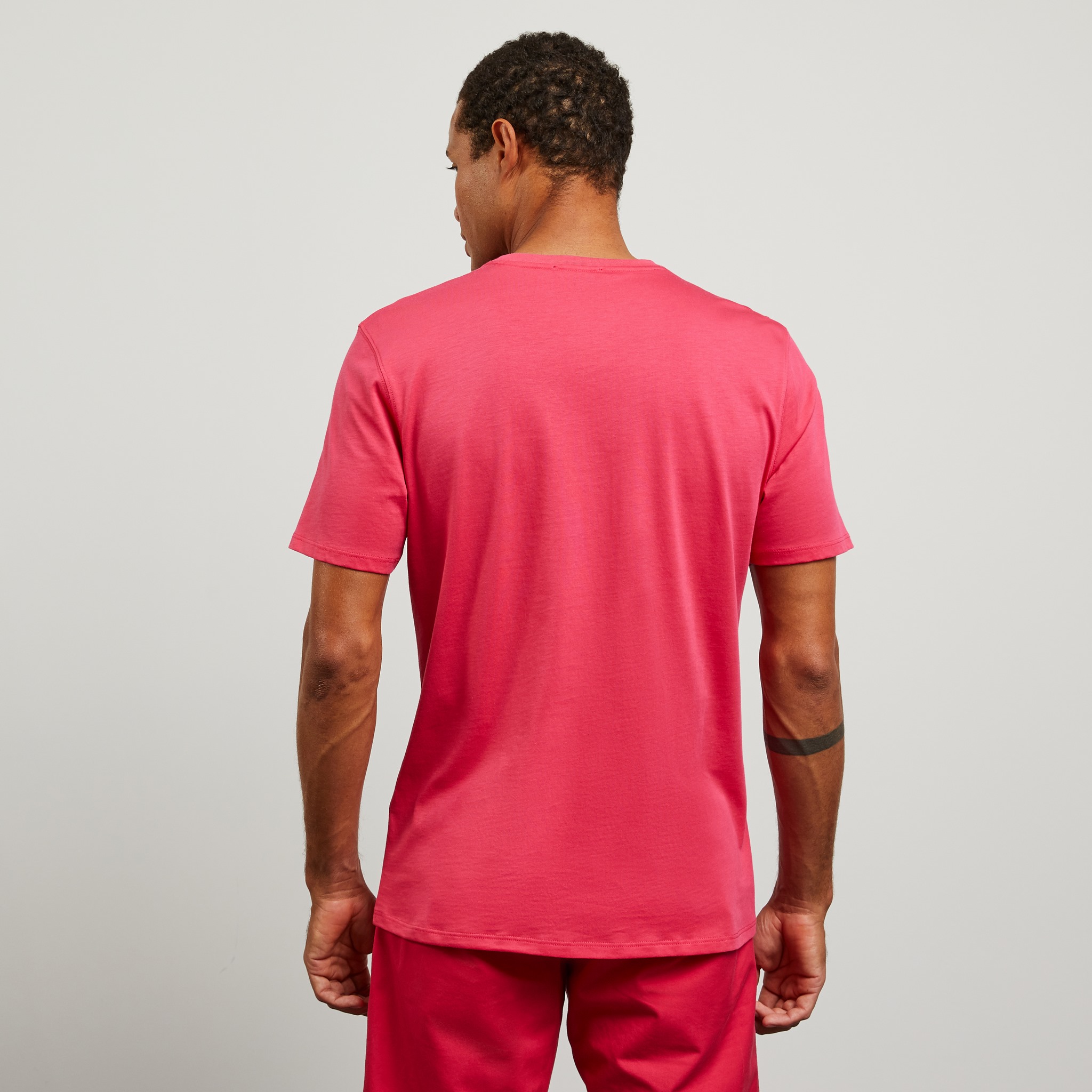 Eden Park Basic Bright Pink T-Shirt E23MAITC0003