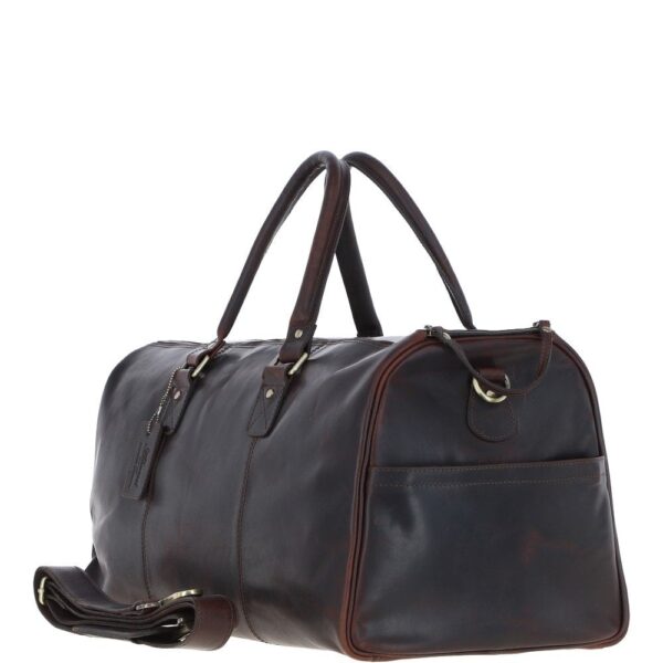 Large Leather Holdall Brown: K-48 - Image 3