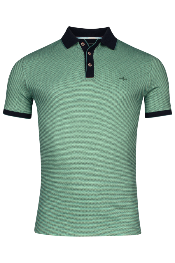 Baileys Green Waffle Polo Shirt