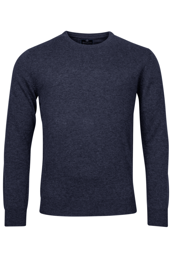 Baileys Denim Lambswool Crew Neck