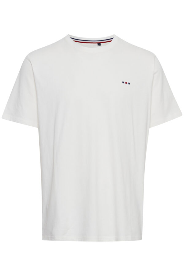 FQ1924 White Basic Round Neck T-Shirt