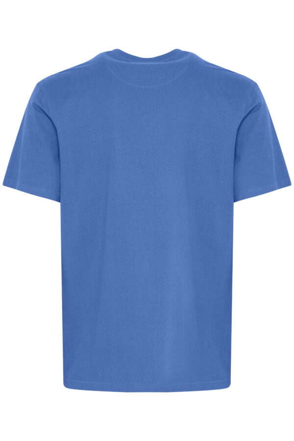 FQ1924 Blue Basic Round Neck T-Shirt - Image 2