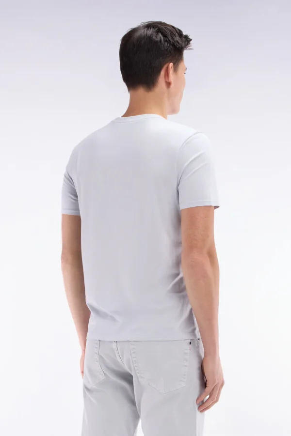 Eden Park Light Grey Regular Fit T-Shirt E25MAITC0001 GRC12 - Image 2