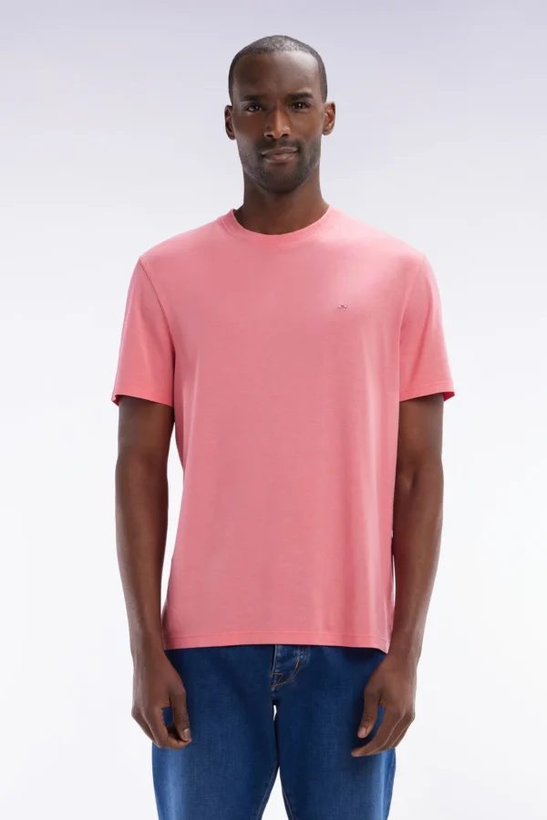 Eden Park Bright Pink Regular Fit T-Shirt E25MAITC0001 ROF3