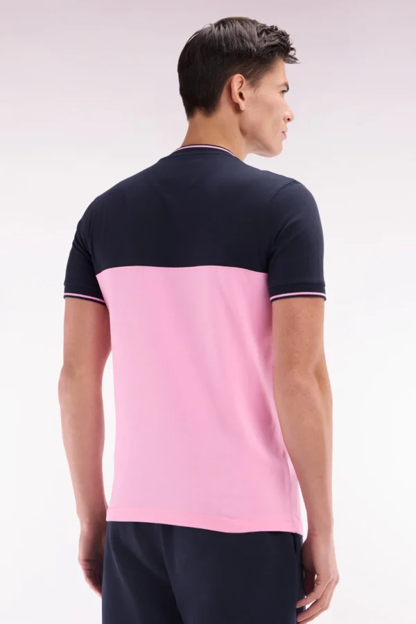 Eden Park Pink Two Tone T-Shirt E25MAITC0013 ROM - Image 2