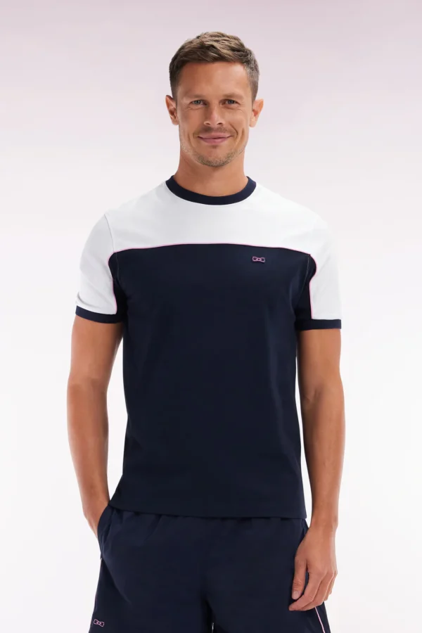 Eden Park Navy/White T-Shirt